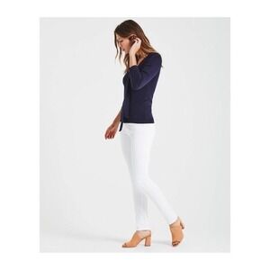 AG The Stilt Cigarette Crop Skinny White Jeans Size 27 Regular